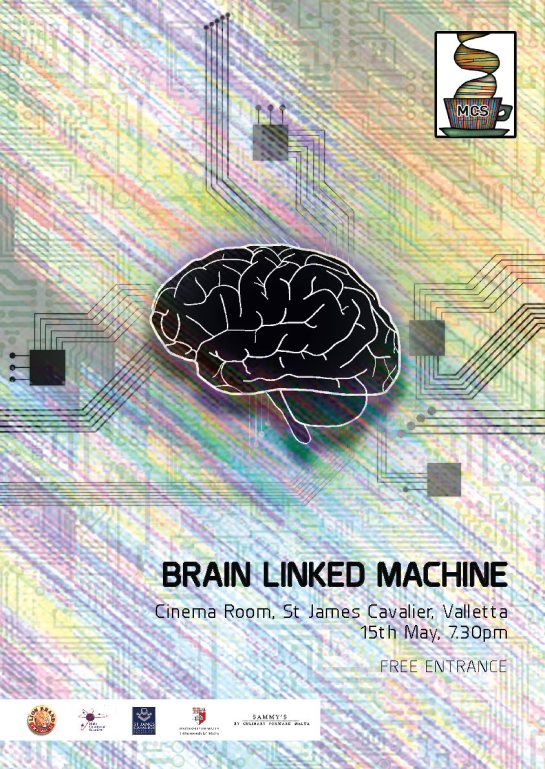 Brain linked machine poster